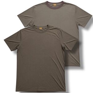 AG Adriano Goldschmied Basic T Shirt Mens Medium M Brown Cotton Crew Neck Bundle